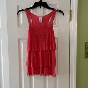 Candie's Pink Layered Tank Top